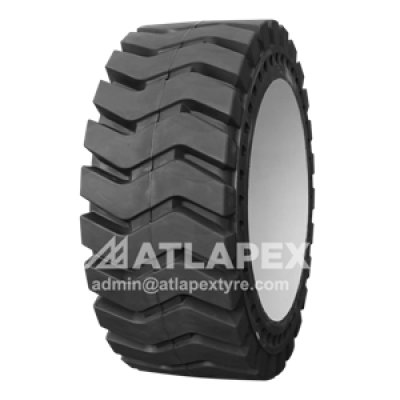 Mold-on Solid 26.5-25 tires with AP-LMAX pattern for loaders