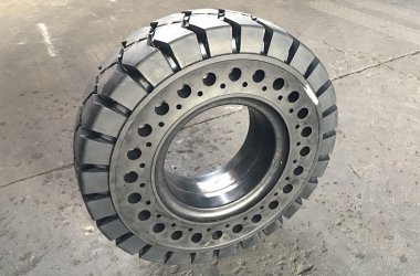 6.50-10 & 28X9-15 solid tire with sidewall apertures for more flexable operation